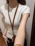Cotton Women Solid Crew Neck Short Sleeve T Shirt Slim Fit Basic Plain Tee Multi Color Casual Daily Ladies Soft Cotton Tops
