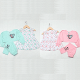 Minnie Mouse Floral Dress and Leggings Set