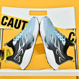 Breathable Gradient Color Flame Pattern Athletic Shoes with Ergonomic Arch Support for Men Women Sports Casual Wear