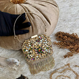 Gold Fringe Clutch