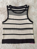 Fashion Stripe Spring Summer Top Camisole Shirt All-Match Upper Garment Waistcoat Soft Short Knitted Unisex Woman Man Vest