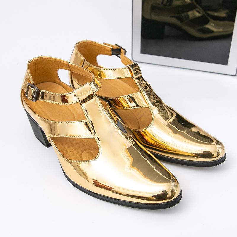 Buckle Strap Durable Sliver Gold Blue Color Hot Selling Summer Casual Flat Sandals Durable Men Walking Shoes