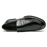 Thick Sole Durable Black Brown Color Wedding Shoes Classy PU Leather Penny Loafer Dress Shoes