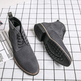 Original Cook Leather Dress Shoes High Cut Good Quality Fashion Durable Pure Cowhide Men Genuine Leather Ankle Boots