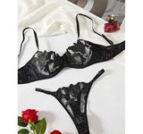 High Quality Elegant Lace Women Femme Sexy Lingerie Sets