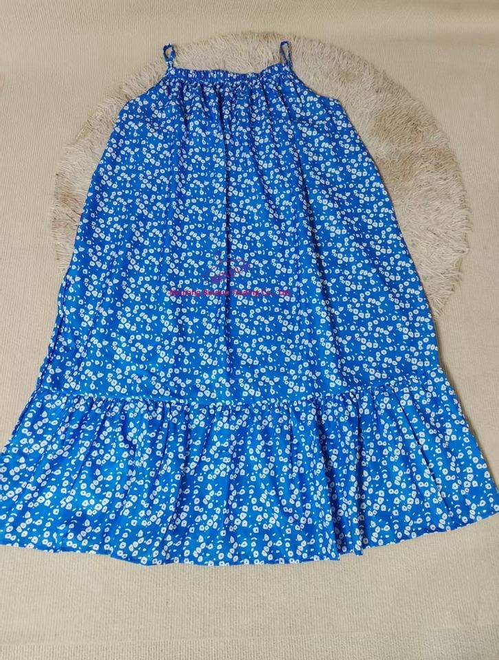 Floral Printed Cami Dress Hot-selling Popular Flared Skirt New Design Simple Dress