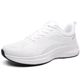New Ultra Lightweight Breathable Mesh Running Shoes for Men Comfortable Cushioned Athletic Sneakers for Gym Jogging Walking Grey