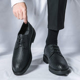 Pointed Toe Rubber Sole Black Brown Wedding Footwear Formal Classy Casual Dress Shoes for Men