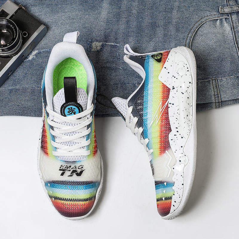 Label Custom Men High Quality Cool Kids Sports Sneakers Dark Night Glowing Mesh Breathable Basketball Shoes for Women