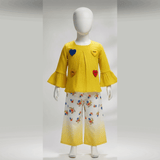 Heart Tunic and Ombre Floral Palazzo Set