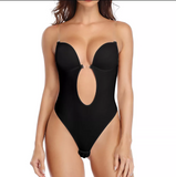 Women Backless Bra Body Shape Seamless U Plunge Bodysuit Bridal Corset for Wedding Slimming Underwear Corsets With Hollow Out