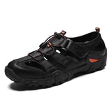 Top Quality Full Grain Leather Size 14 Men Casual Shoes Summer Breathable Genuine Leather Sandals for Men