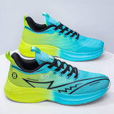 All Black Sports Shoes Knitted Mesh Upper and Breathable Lining Running Sneakers