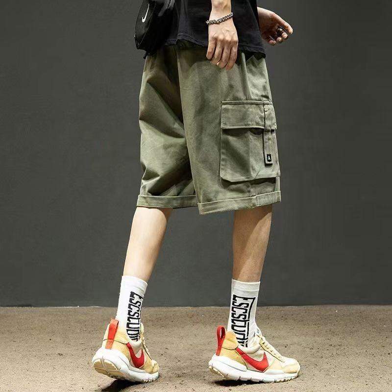 Men's Summer Lightweight Loose-Fit Sports Shorts Trendy New Model Outerwear Casual Bottoms
