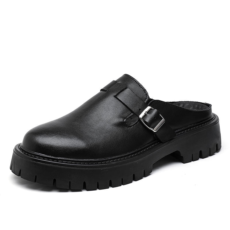 Good Quality Comfortable Summer Half Loafer Shoes Breathable Summer Casual Men Slippers Shoes