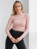 2025 Autumn European - American Turtleneck Knitwear Women's Slim - Fit Pullover for Layering - Zeprah