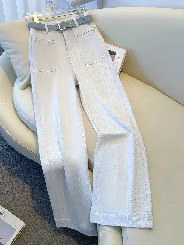 2025 Spring New Arrival Best - Selling Women's trendy High - Waisted Narrow - Straight Wide - Leg Jeans - Zeprah