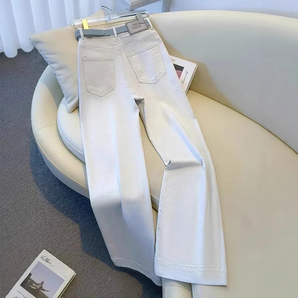 2025 Spring New Arrival Best - Selling Women's trendy High - Waisted Narrow - Straight Wide - Leg Jeans - Zeprah