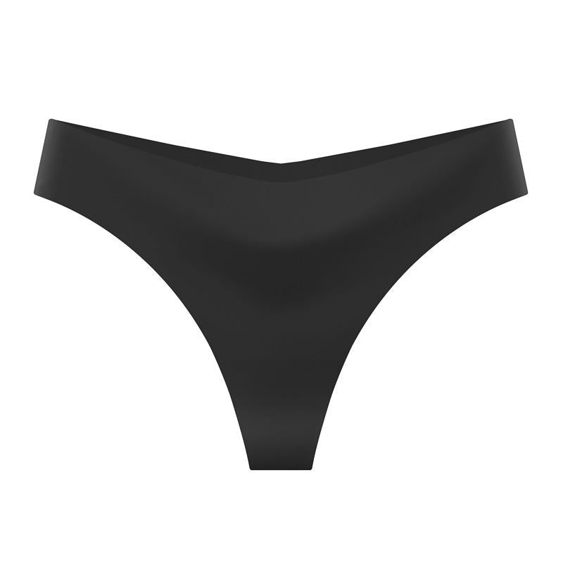 European & American Sexy Bikini Ice Silk Seamless Women's Thong Invisible Breathable Low Waist Yoga Ladies Panties