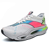 New Mens Lightweight Running Shoes Breathable Mesh Athletic Sneakers With Hollow Cushion Midsole for Road Racing Outdoor Jogging