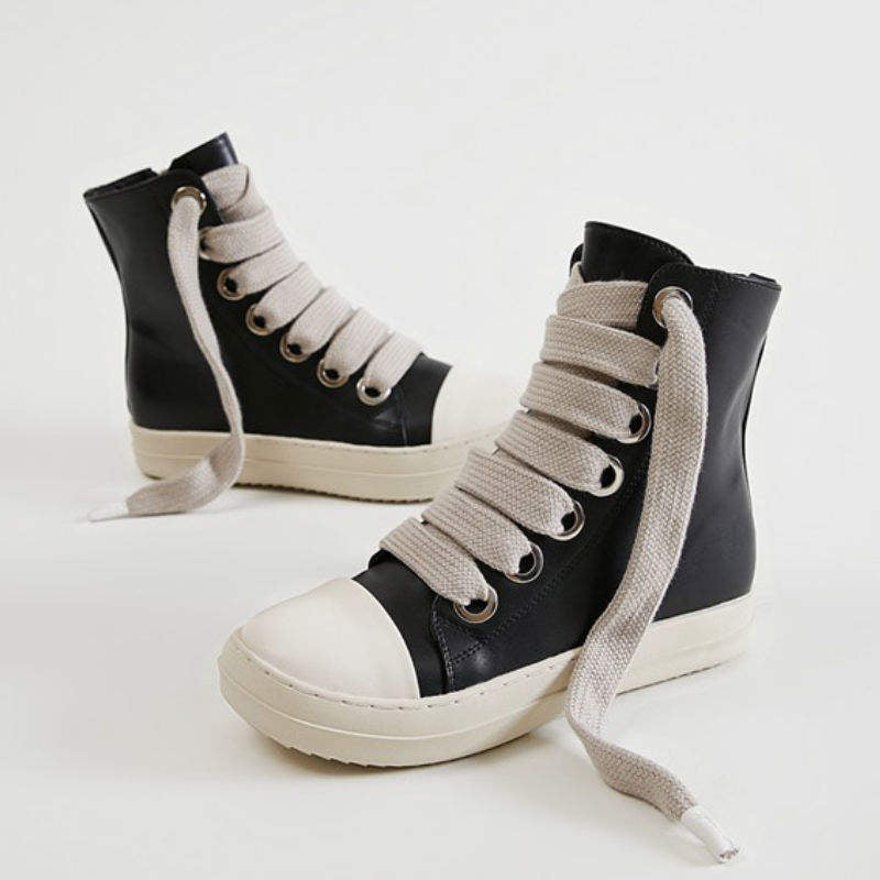 Unisex Zapatos Thick Sole Wide Lace up Outdoor Footwear Sneakers Retro Shoes Women's Casual Shoes