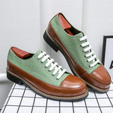 Latest Design Round Toe Cloth Shoes Hot Selling Handsome Casual Dress Shoes Classic Lace up