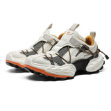 Men Women Modern Chunky Sole Sneakers Adjustable Strap Shock Absorption Technology Supportive Ankle Collar for Gym Daily Wear
