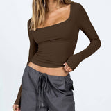 Soft Long Sleeve T-Shirt Quick Dry Anti-Shrink Breathable Women's Top