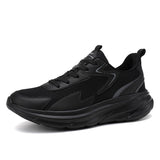 Streamlined Aerodynamic Breathable Mesh Sports Running Shoes with Shock Absorption Lightweight Sole