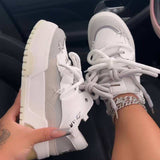 Chaussures De Style Marche Trendy Flat Shoes Women High Platform Mujer Sneakers Casual Shoes