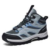 Professional Suede Leather Sports Hiking Shoes Plus Size US 13 14 EU 47 48 Winter Warm Outdoor Boots for Men