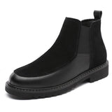 Black Color Comfortable Soft Sole Good Looking Fashion Classic Premium Real Leather Ankle Boots for Men
