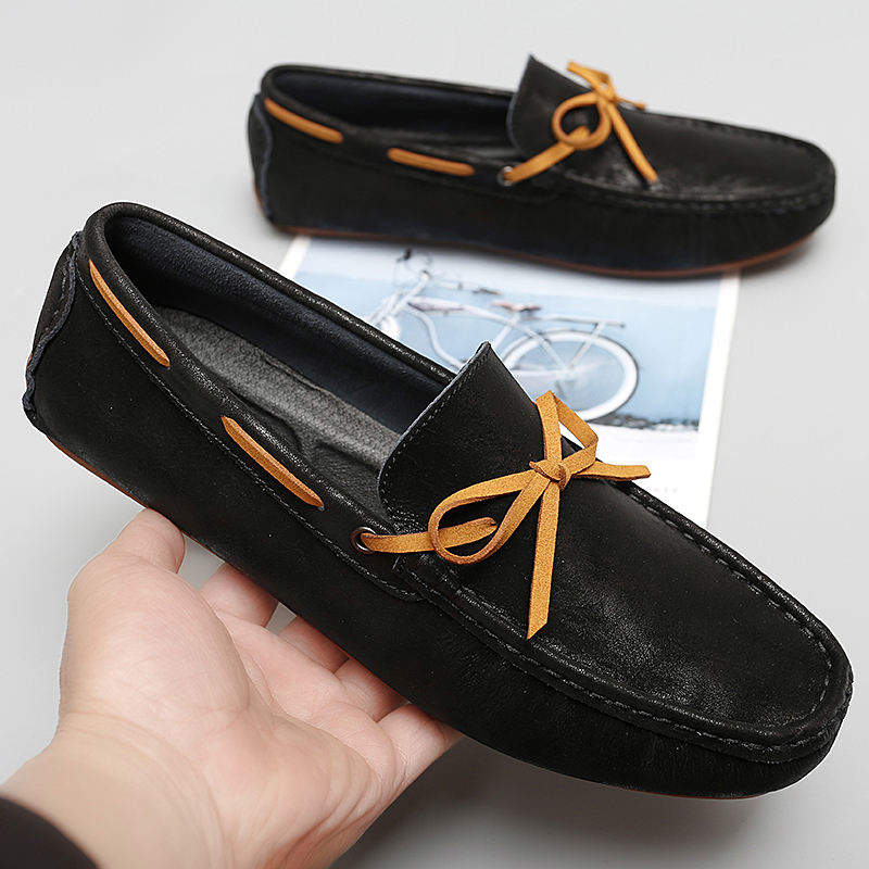 Classy Driving Shoes Hot Selling Genuine Leather Moccasins Cowhide Materials Men Casual Shoes
