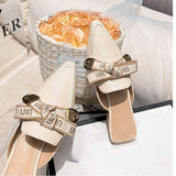 New Color Elegante Chaussures Femmes Low Mules Loafer Women low Heels