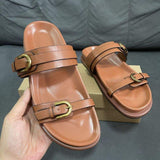 Women's Summer Slipper Sandals | Open Toe Ladies Flat Shoes