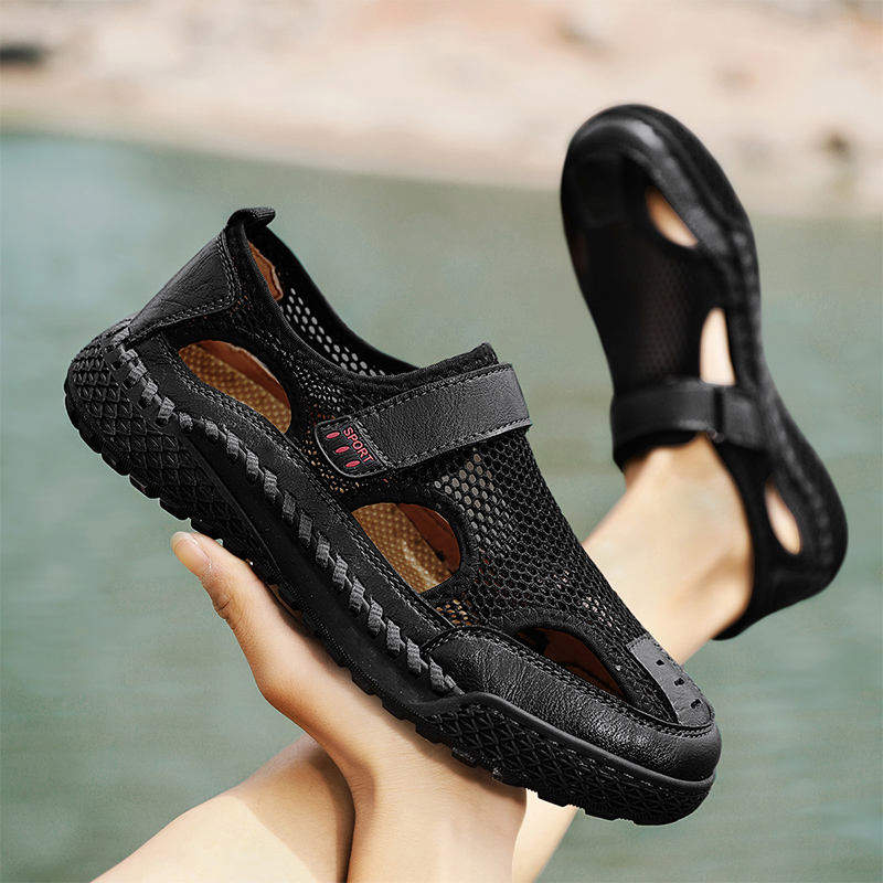 Durable Anti Slippery Mesh Breathable Comfortable Summer Sandals Shoes for Men