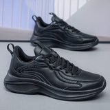 Leather Upper Sneaker with Innovative Cushioning Sole and Breathable Interior Lining for Daily Comfort