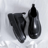 Classy Design Low Cut Men Chelsea Boots Thick Sole Comfortable Slip on Fashion Durable Dress Shoes for Men