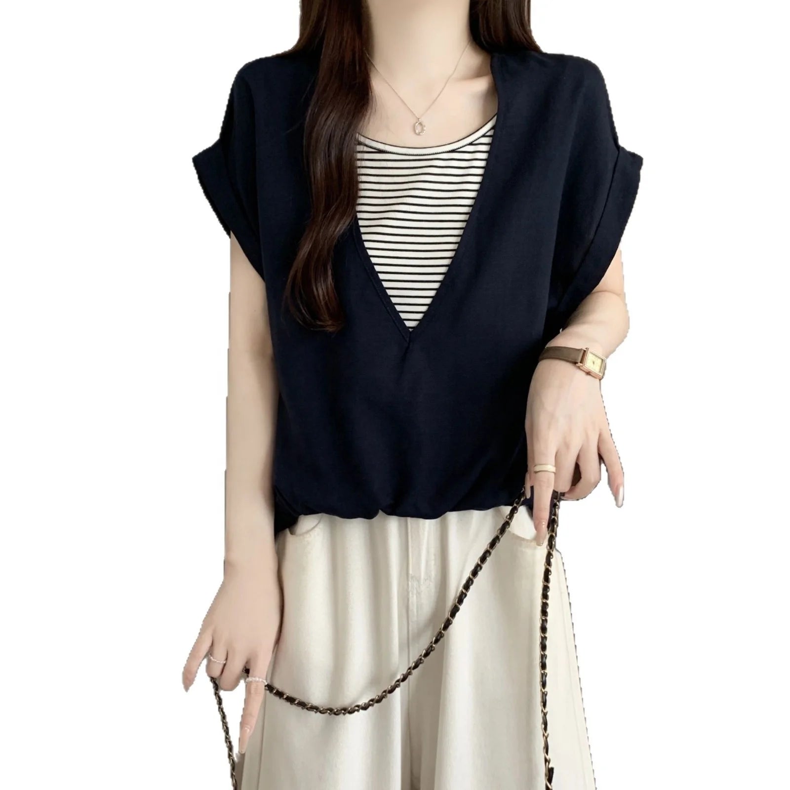 2XL 3XL 4XL plus size Short - sleeved T-shirt Women's Summer Loose women's t-shirts Slimming Going Out Tops - Zeprah