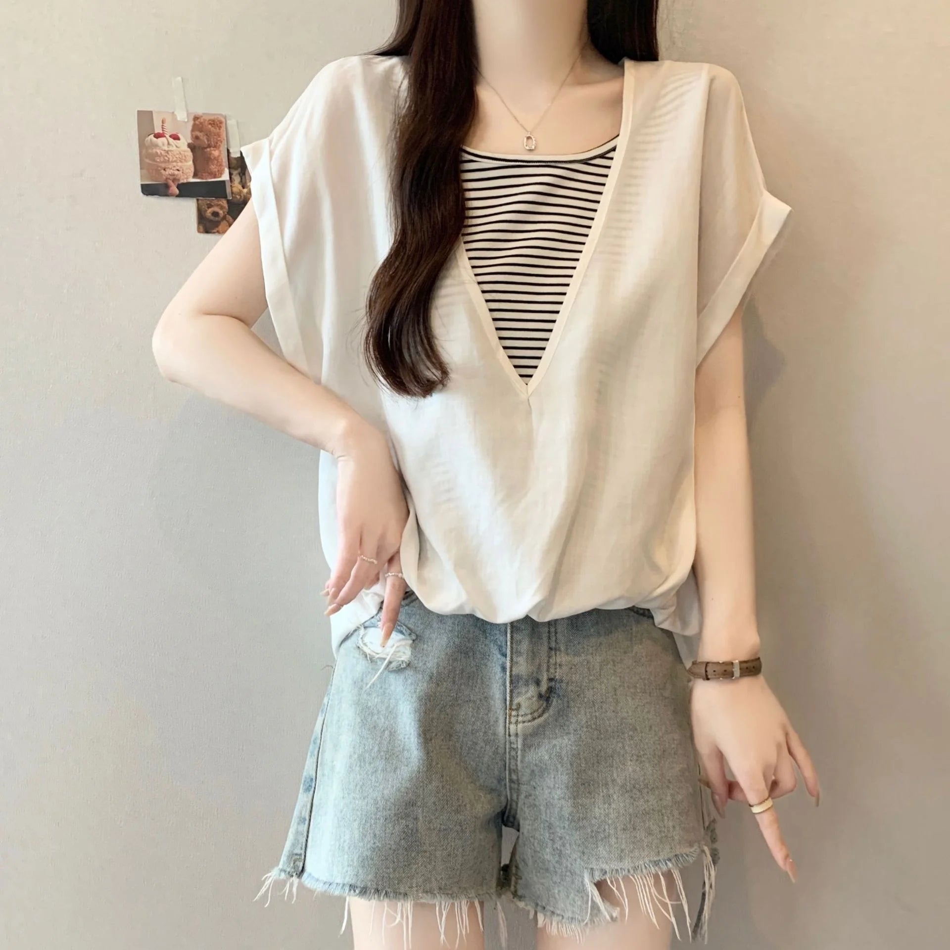 2XL 3XL 4XL plus size Short - sleeved T-shirt Women's Summer Loose women's t-shirts Slimming Going Out Tops - Zeprah