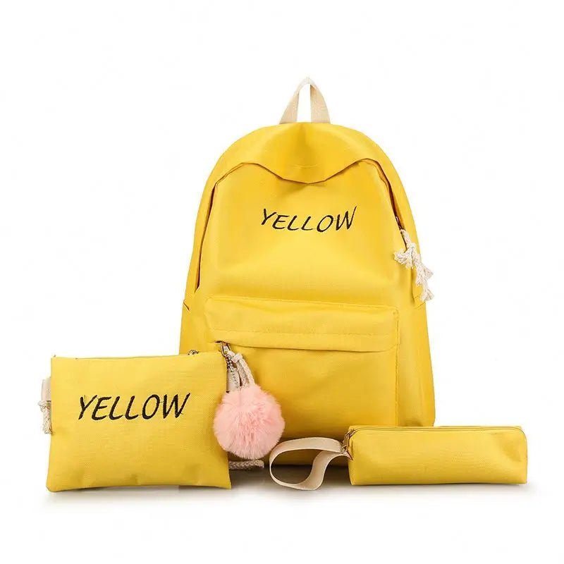 3 Piece Backpack Set Large Capacity Shoulder Pencil Bag Primary School Bags Fashion Travel Bags for Kids - Zeprah