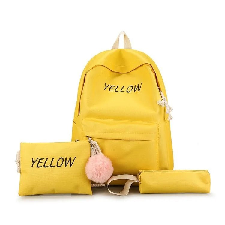 3 Piece Backpack Set Large Capacity Shoulder Pencil Bag Primary School Bags Fashion Travel Bags for Kids - Zeprah