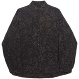 Men's Dark Tone Maturity Embossed Wrinkle Long Sleeve Shirt Jacket Japanese Vibe Minimalist Premium Texture Outerwear