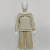 Classic Stripes and Pearl Bow Set