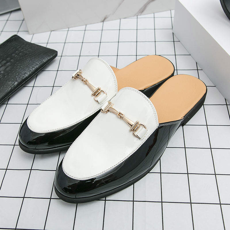 Classic Design Hot Selling Summer Breathable Home Slippers Durable Half Loafers Shoes Fashion Men Casual Slippers