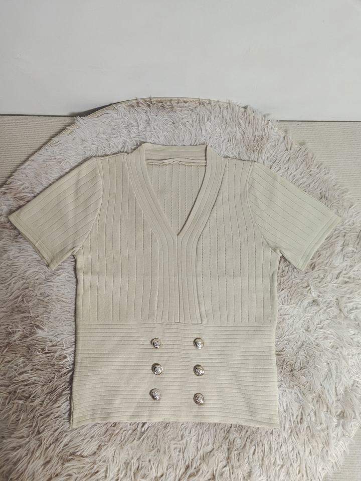 V-neck Short Sleeve Top Best Sale Women's Clothing Ice Silk Sports Top