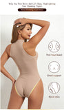 Crewneck Bodysuit Bra Extender Waistcoat Sleeveless T-shaped Shapewear