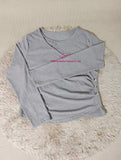 4xl Women's Trendy Long Sleeve T-Shirt Slim Fit Waist Spring Autumn Winter Anti-Pilling Fashionable Plain Dyed Knitted Top