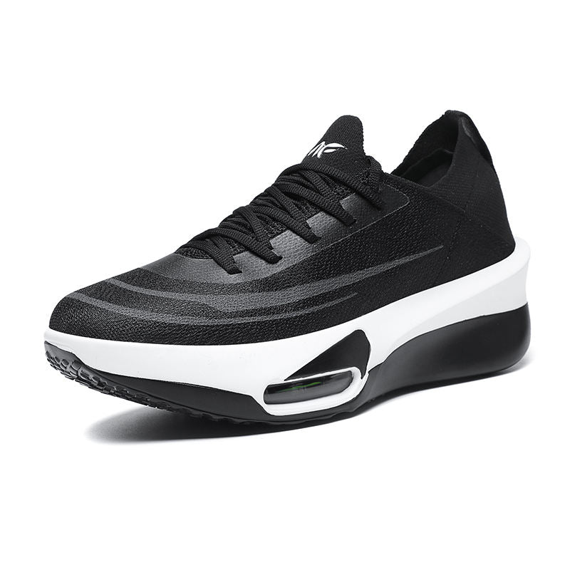 New Breathable Knit Upper Lightweight Marathon Running Sneakers with Air Cushion Technology for Comfort & Shock Absorption