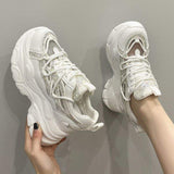 Casual Rhinestone Sepatu Trainers Lady Footwear Platform Shoes New Model Women's Fashion Sneakers